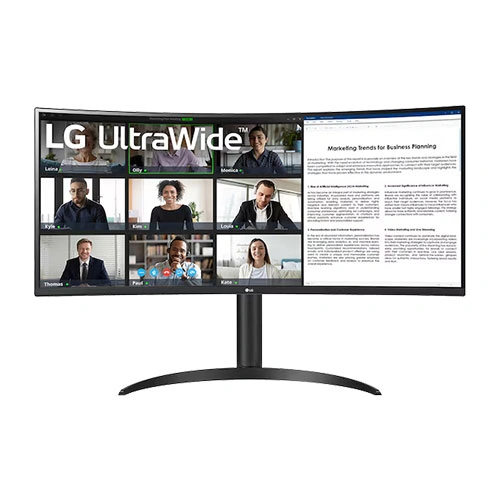 LG UltraWide 34WR55QK-B 34 Inch Curved Monitor